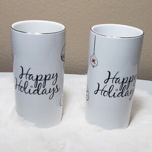 Food Network "Happy Holidays" Tall Cups (Set Of 2)